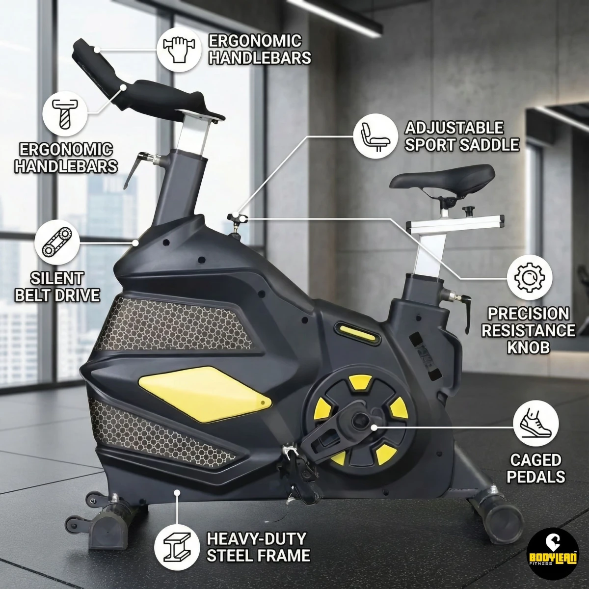 Professional Commercial Spinning Exercise Bike